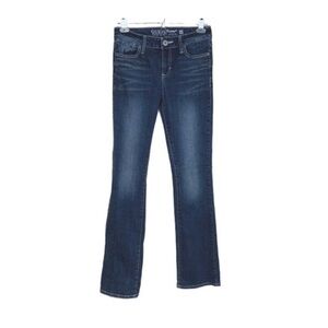 Guess Mid Rise Boot Cut Detraction Wash Jeans